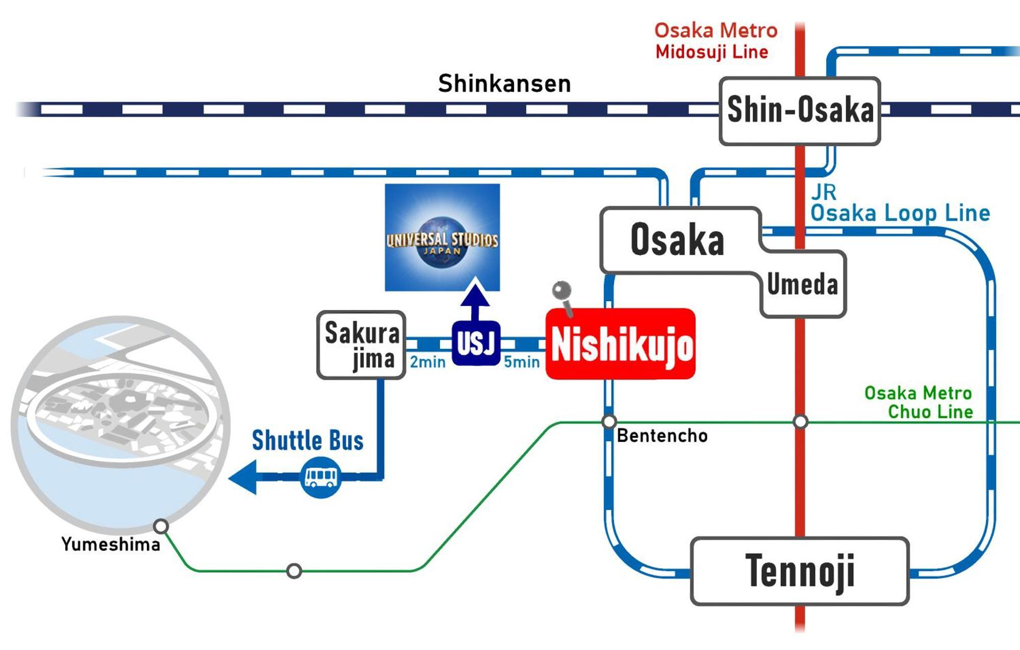 （日本中から大阪いらっしゃい２０２２）USJまで2駅 2階建ダイニング吹き抜けの開放的な大人の和洋室 in Sakura Villa エクステリア 写真